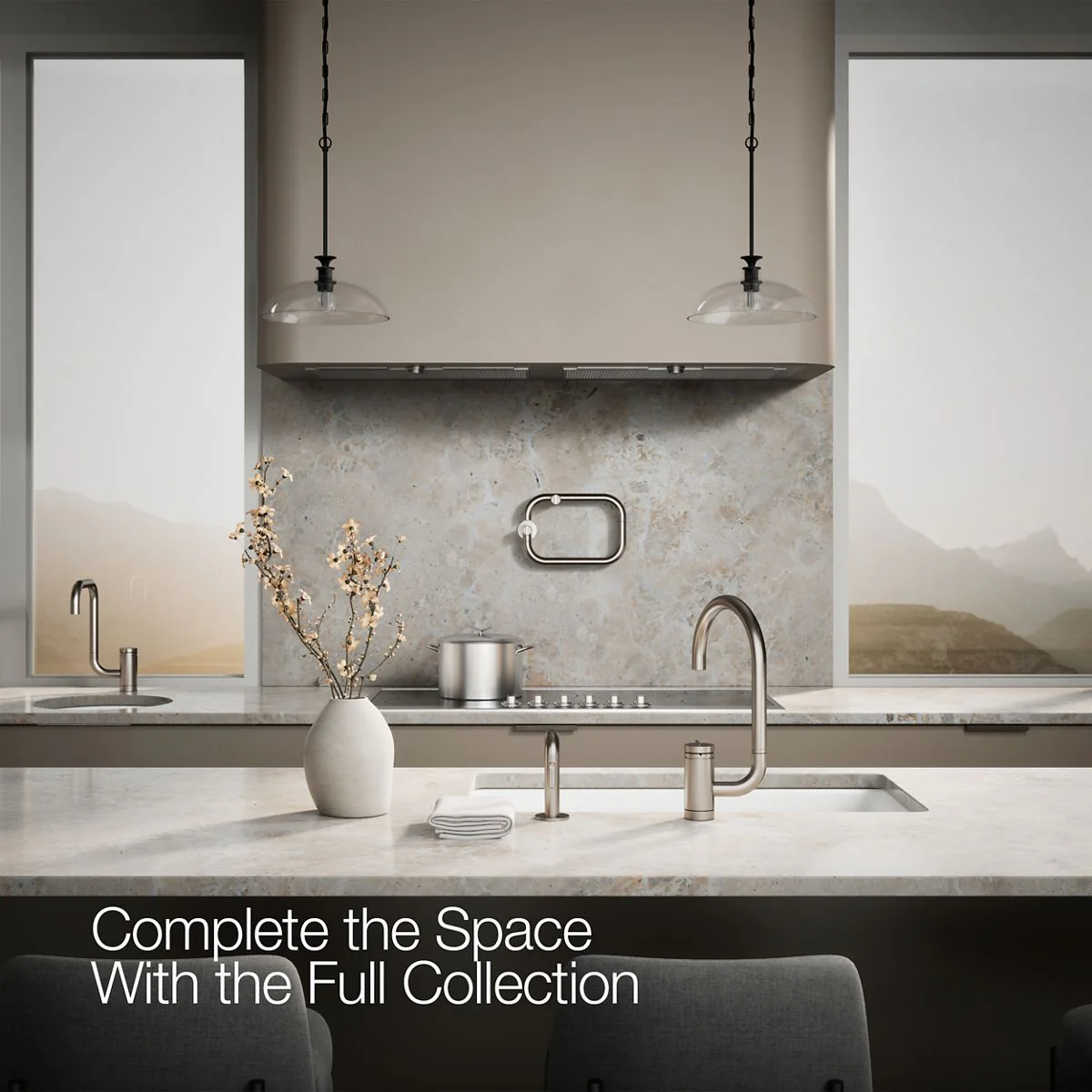KOHLER K-28272 Components Single-handle kitchen sink faucet with two-function extended-reach spout and side sprayer - Image 51