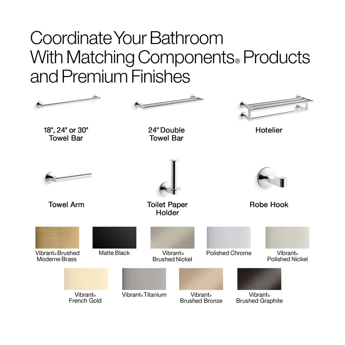 KOHLER K-78383 Components Vertical toilet paper holder - Image 36