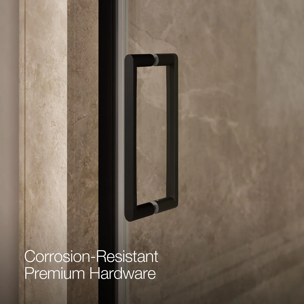 KOHLER K-27582-10L Composed 29-5/8"?Çô30-3/8" W x 71-1/2" H frameless pivot shower door with 3/8" Crystal Clear glass and back-to-back vertical door pulls - Image 8