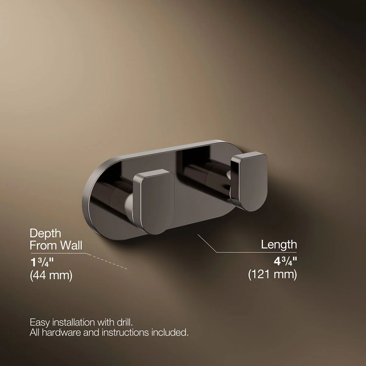 KOHLER K-73146 Composed Double robe hook - Image 45