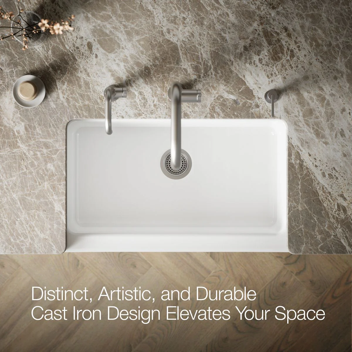 KOHLER K-6546 Dickinson 33" undermount single-bowl farmhouse kitchen sink - Image 6