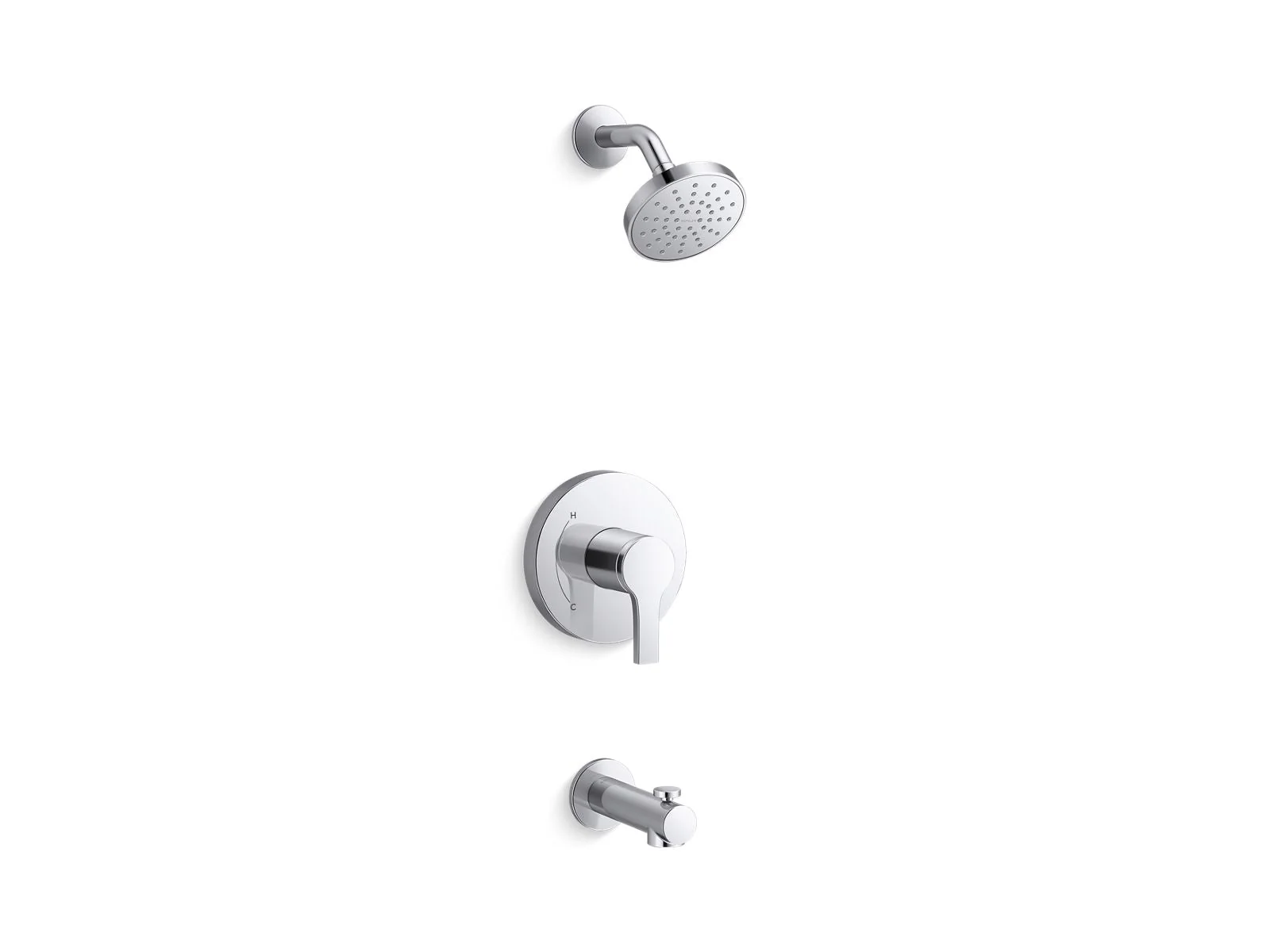 KOHLER Elate Rite-Temp bath and shower trim kit, 1.75 gpm - Image 4