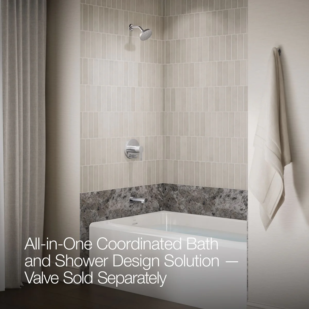 KOHLER Elate Rite-Temp bath and shower trim kit with push-button diverter, without showerhead - Image 22