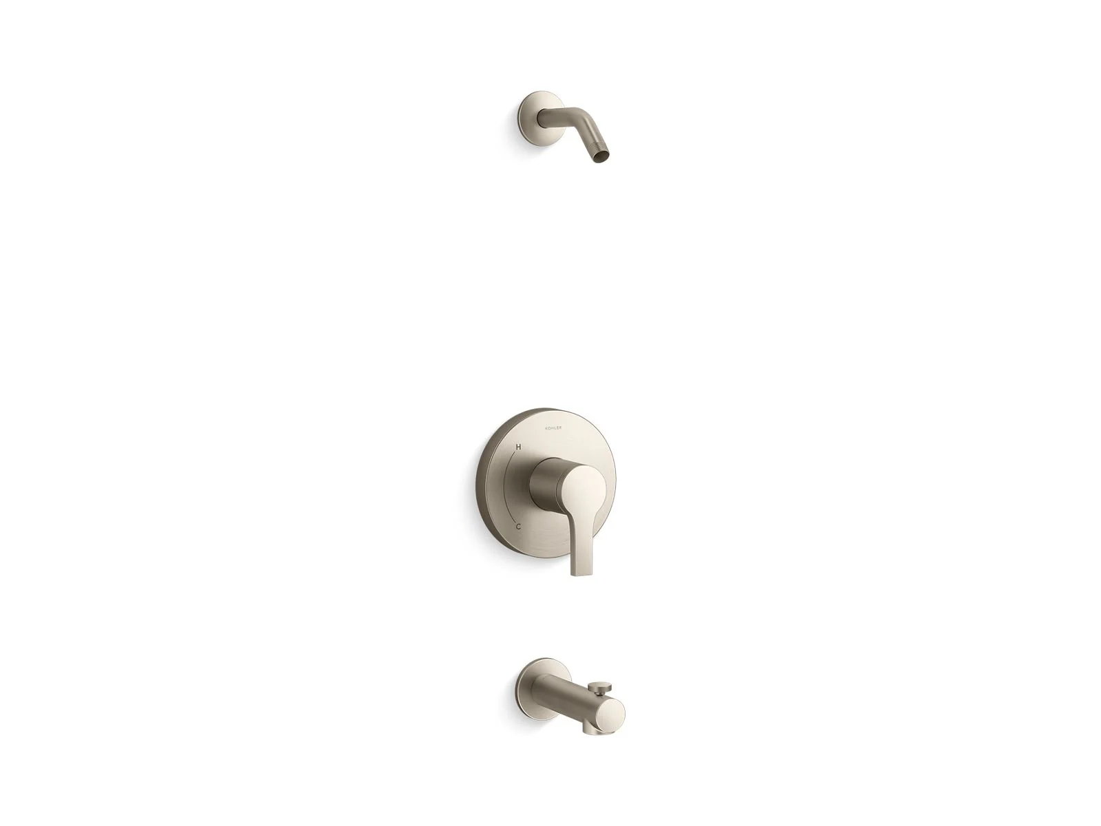 KOHLER Elate Rite-Temp bath and shower trim kit, without showerhead - Image 3