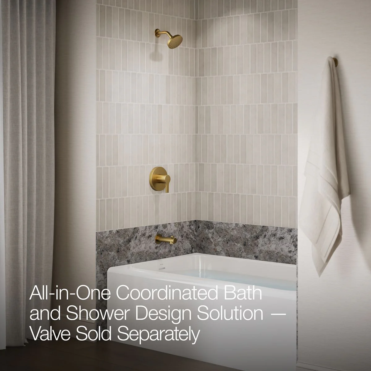 KOHLER Elate Rite-Temp bath and shower trim kit, without showerhead - Image 8