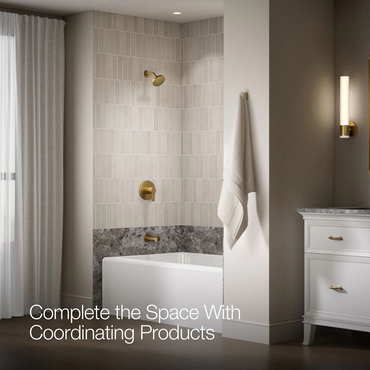 KOHLER Elate Rite-Temp bath and shower trim kit, without showerhead - Image 9