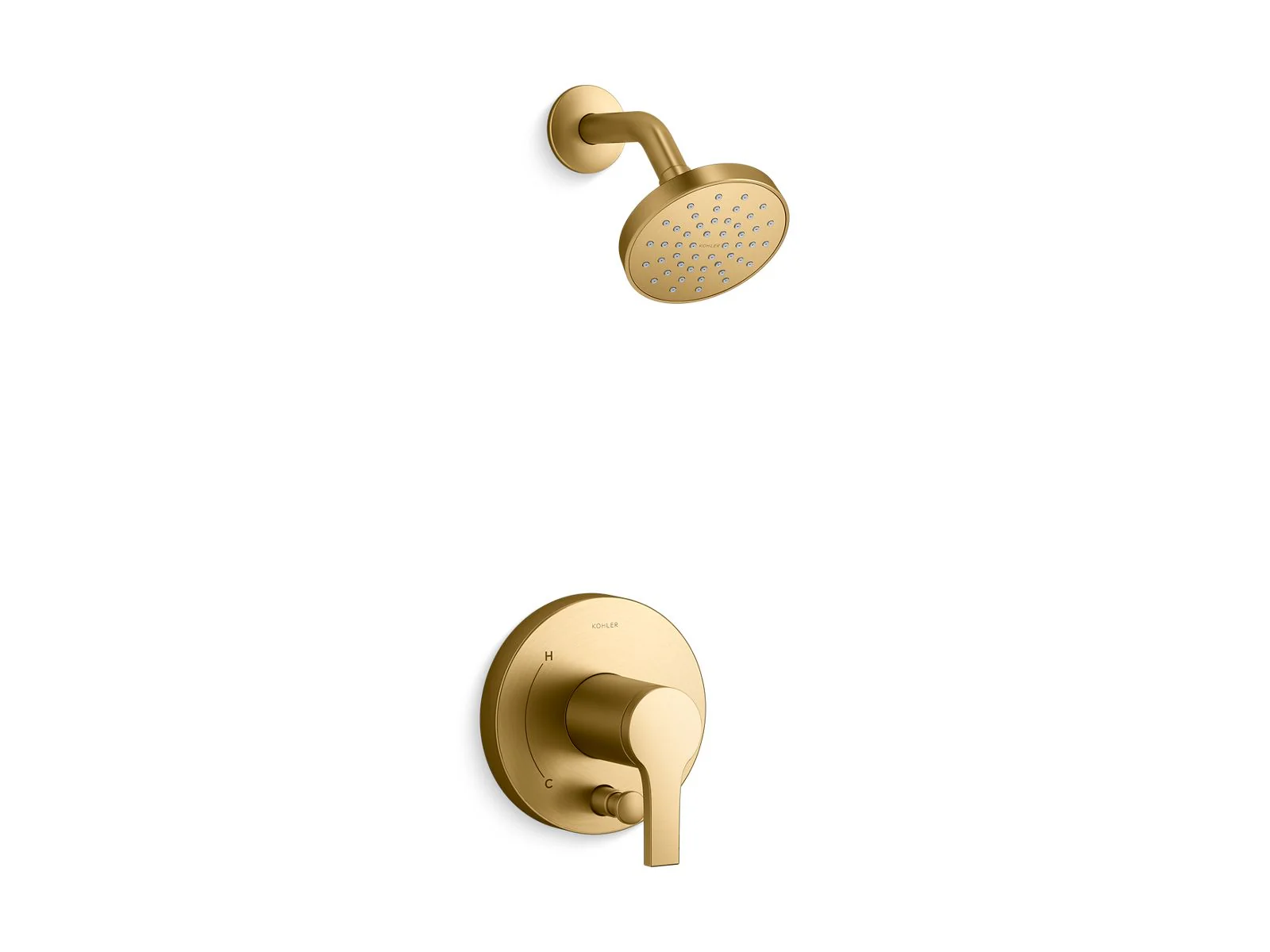 KOHLER Elate Rite-Temp shower trim kit with push-button diverter, 2.5 gpm