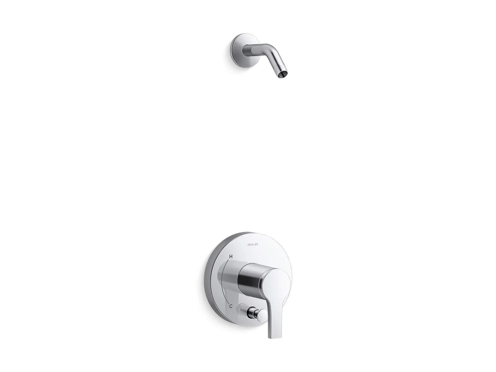 KOHLER Elate Rite-Temp shower trim kit with push-button diverter, without showerhead - Image 5