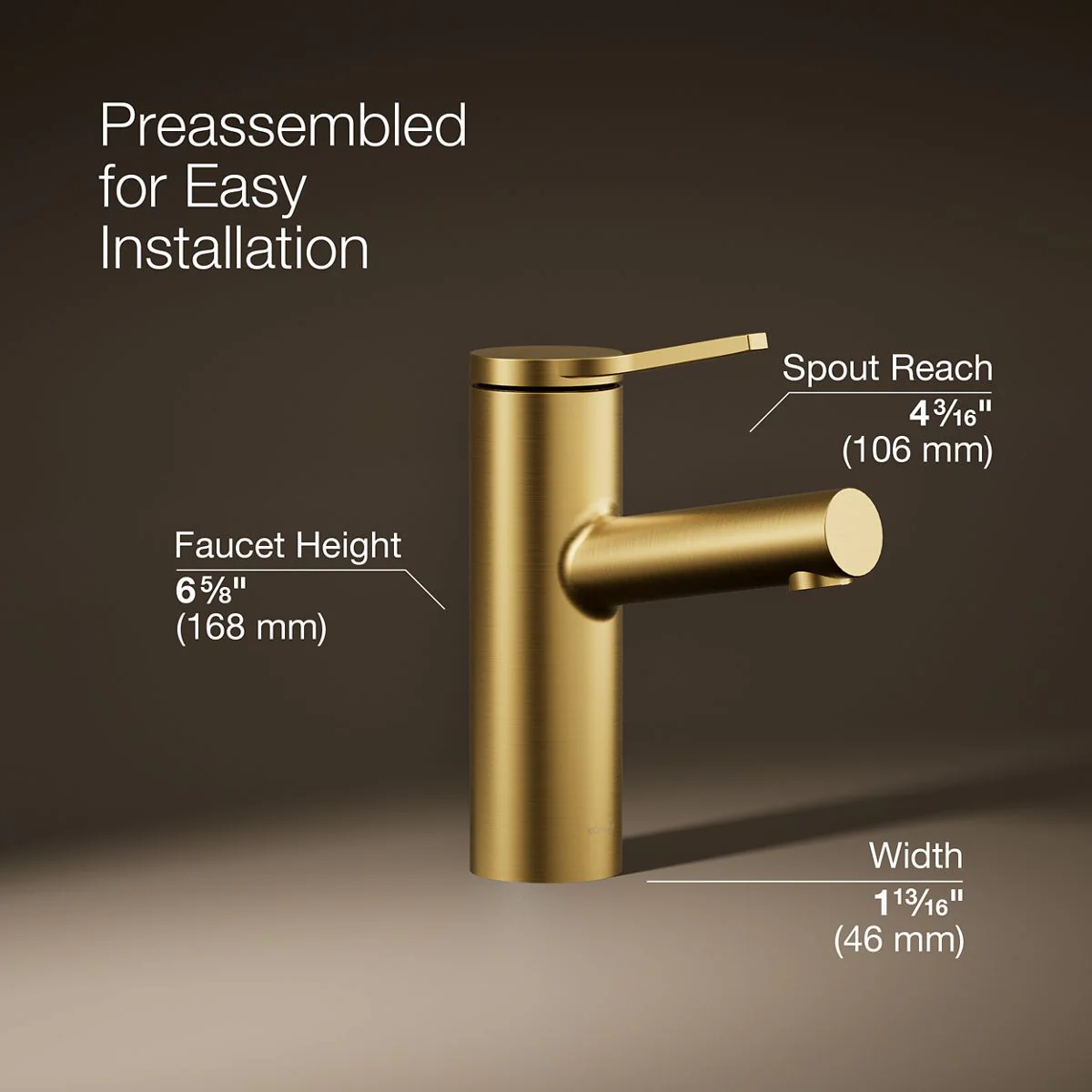 KOHLER K-35048-4N Elate Single-handle bathroom sink faucet, 0.5 gpm - Image 7