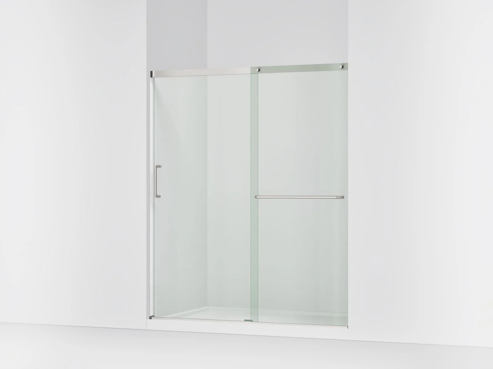 KOHLER K-707608-6L Elate Sliding shower door, 70-1/2" H x 56-1/4 - 59-5/8" W, with 1/4" thick Crystal Clear glass - Image 9