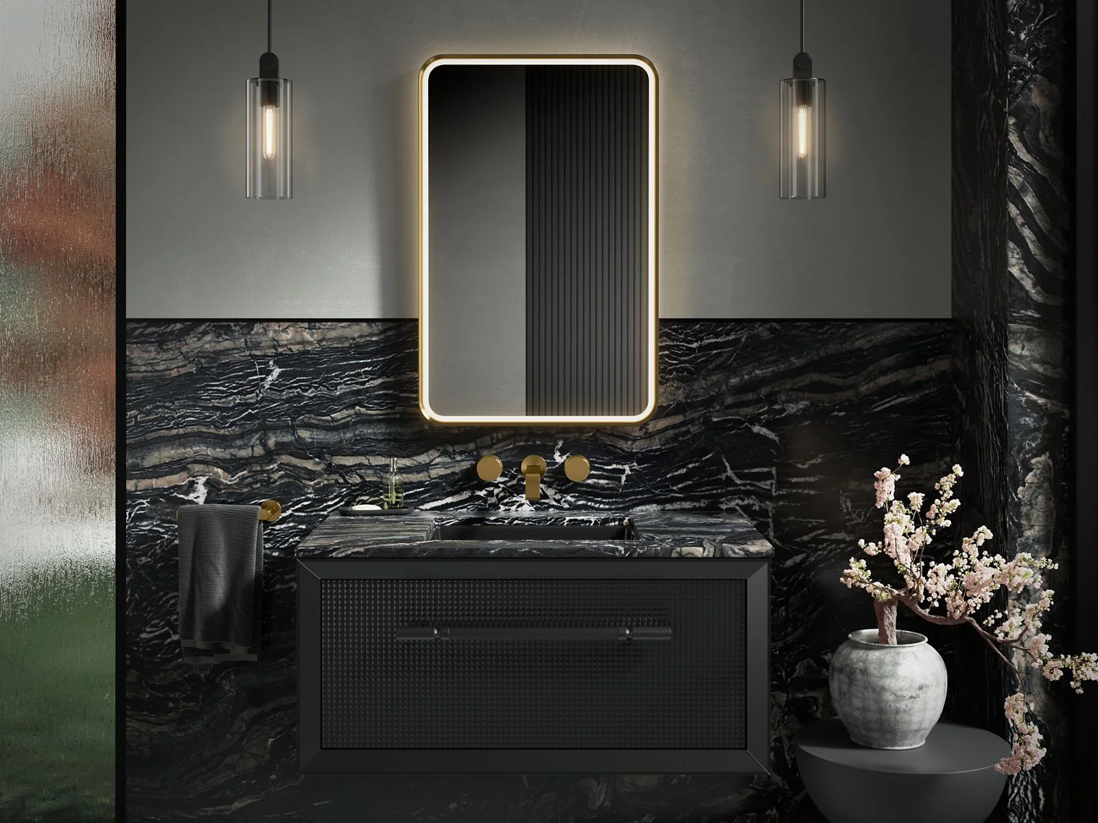 KOHLER K-38023-DLM Essential Ultrabright 22" x 34" rectangular lighted framed mirror - Image 16