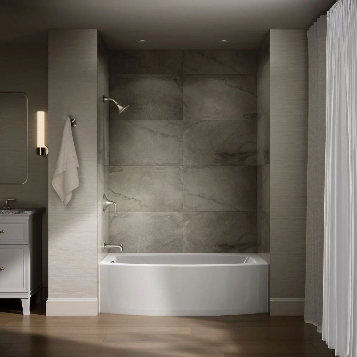 KOHLER K-1118-LA Expanse 60" x 30" alcove bath, left drain - Image 5