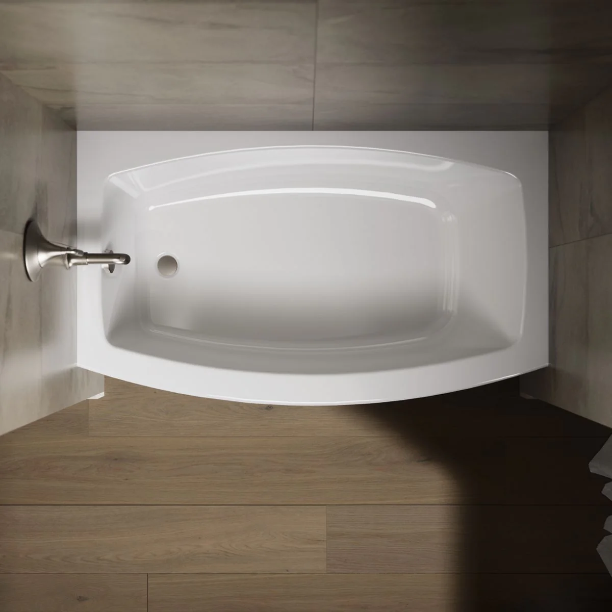 KOHLER K-1118-LA Expanse 60" x 30" alcove bath, left drain - Image 6