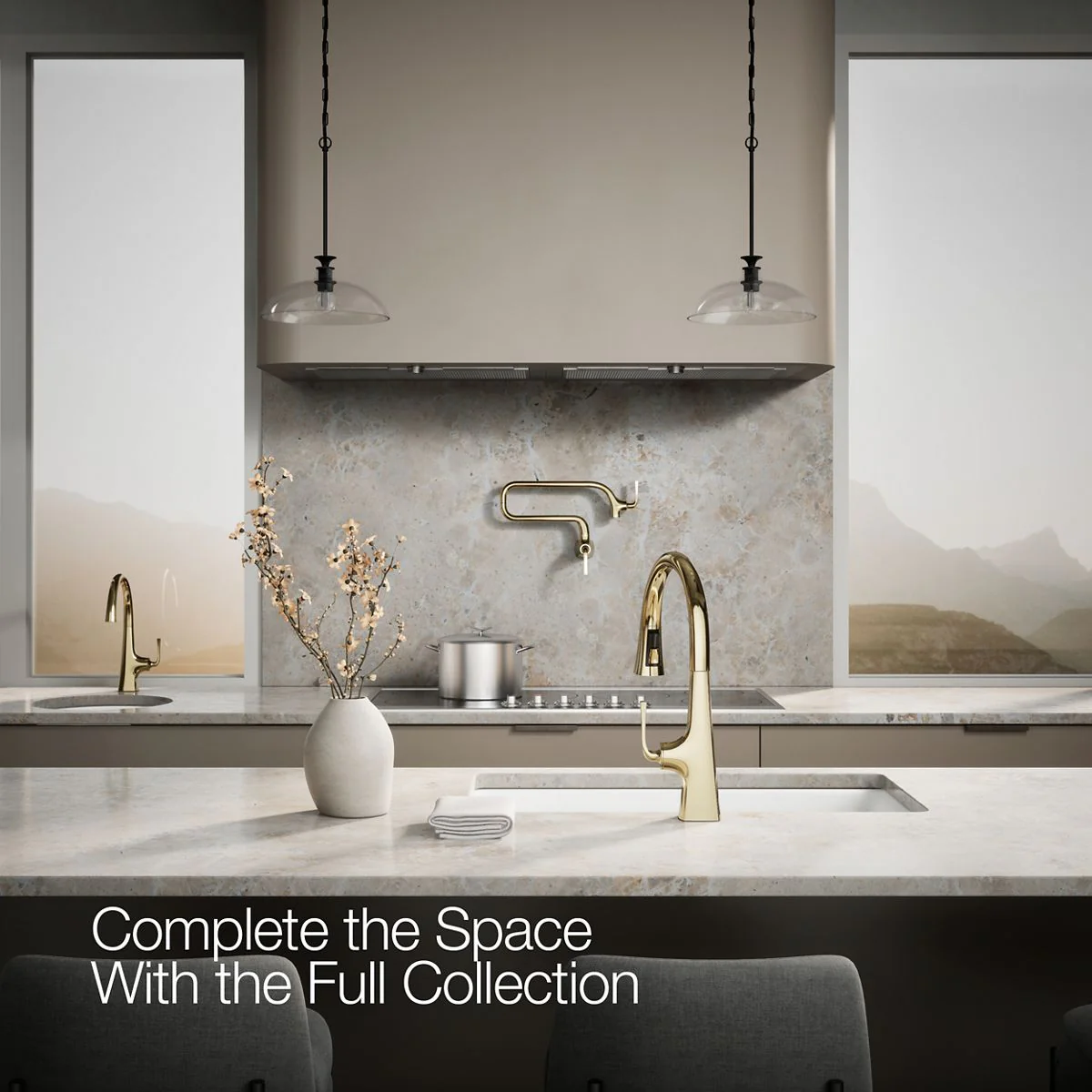 KOHLER K-22062 Graze Pull-down kitchen sink faucet with three-function sprayhead - Image 15