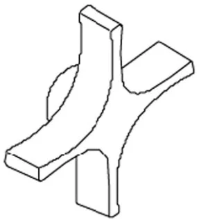 KOHLER K-87819-CP Handle, Large Cross - Image 2