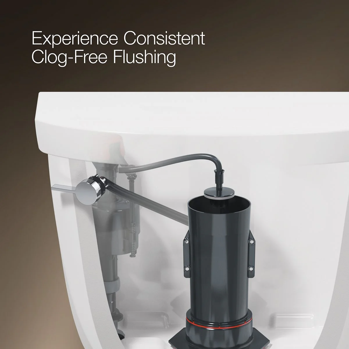 KOHLER K-3889-T Highline ComForteeight Two-piece elongated 1.28 gpf chair height toilet with tank cover locks and 10" rough-in - Image 6