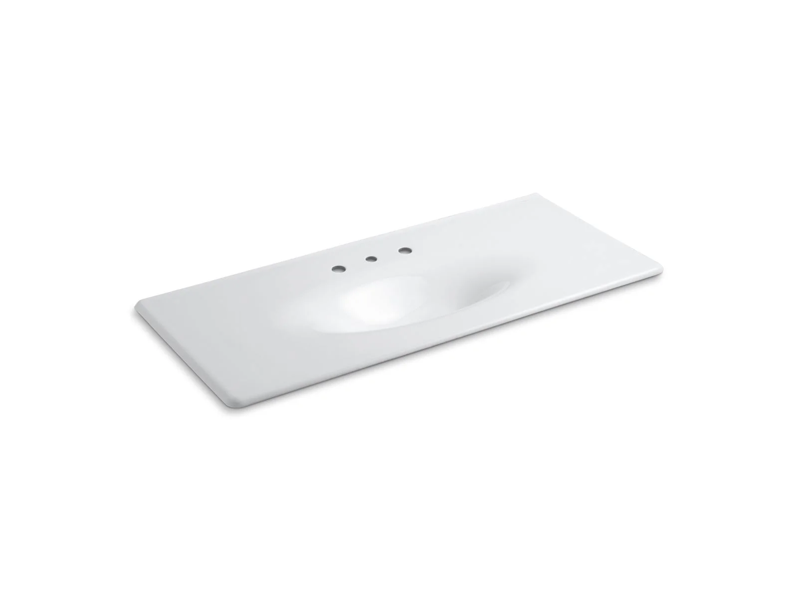 KOHLER Iron/Impressions 49" Enameled cast iron vanity top with integrated oval sink