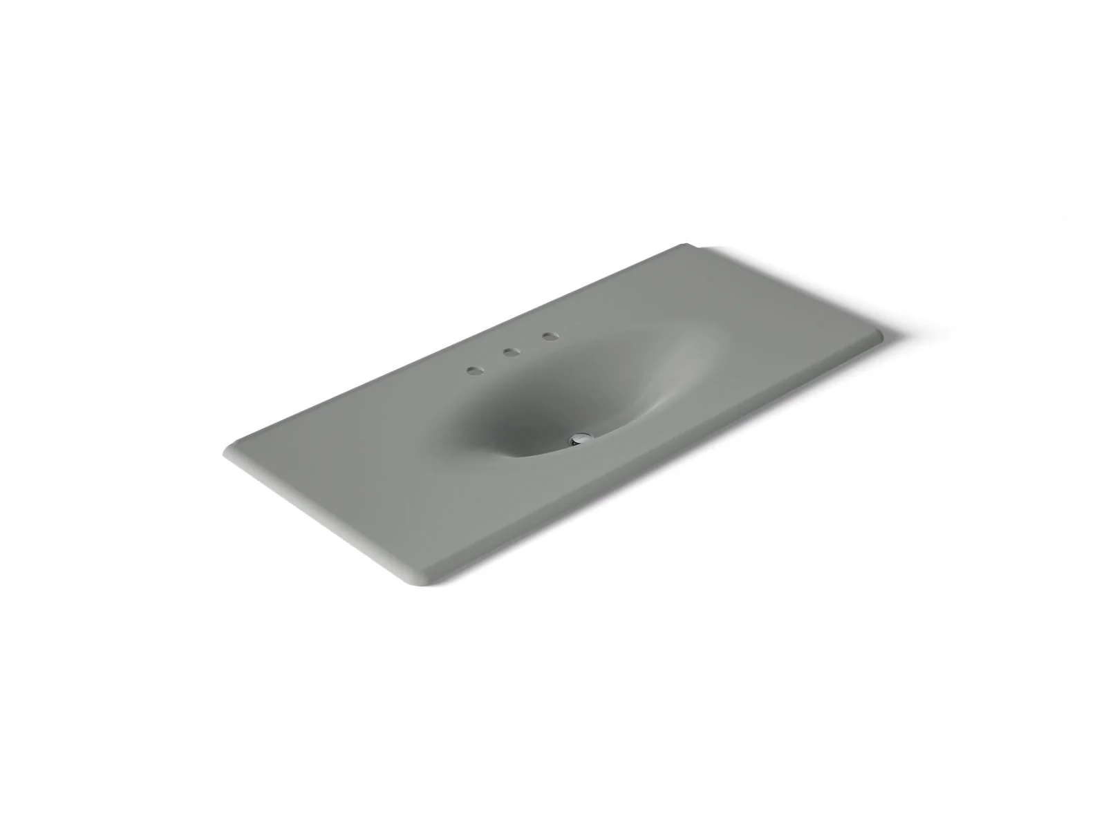 KOHLER Iron/Impressions 49" Enameled cast iron vanity top with integrated oval sink - Image 26