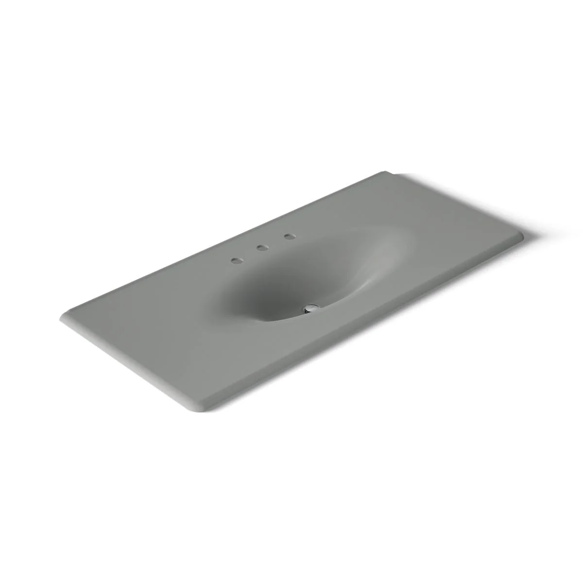 KOHLER Iron/Impressions 49" Enameled cast iron vanity top with integrated oval sink - Image 28