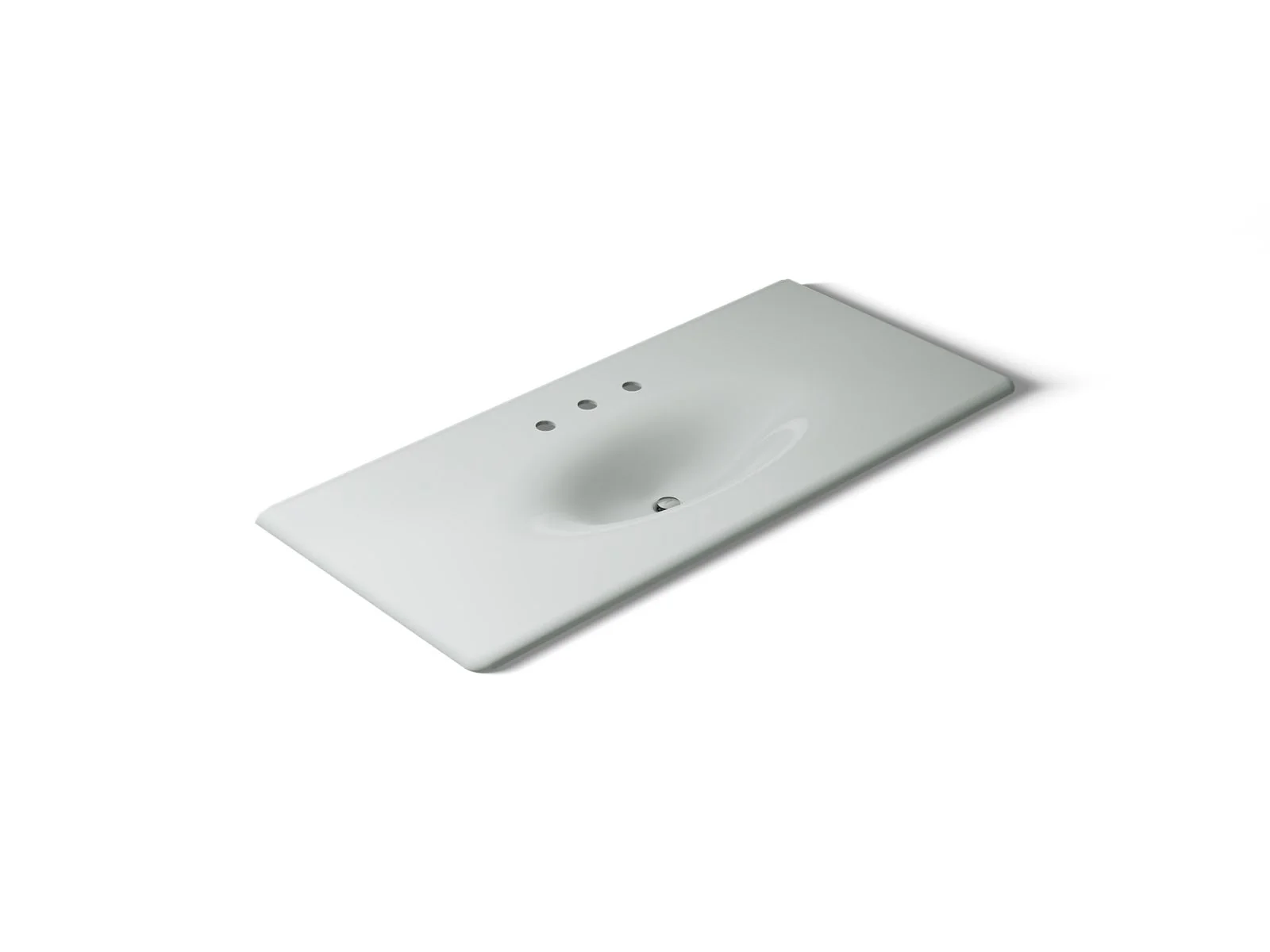 KOHLER Iron/Impressions 49" Enameled cast iron vanity top with integrated oval sink - Image 46