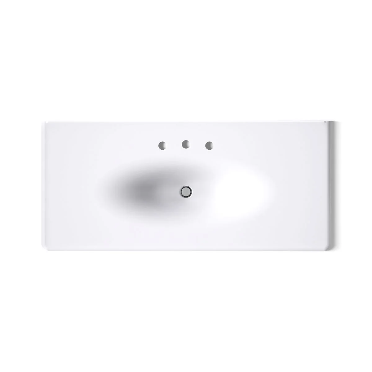 KOHLER Iron/Impressions 49" Enameled cast iron vanity top with integrated oval sink - Image 58