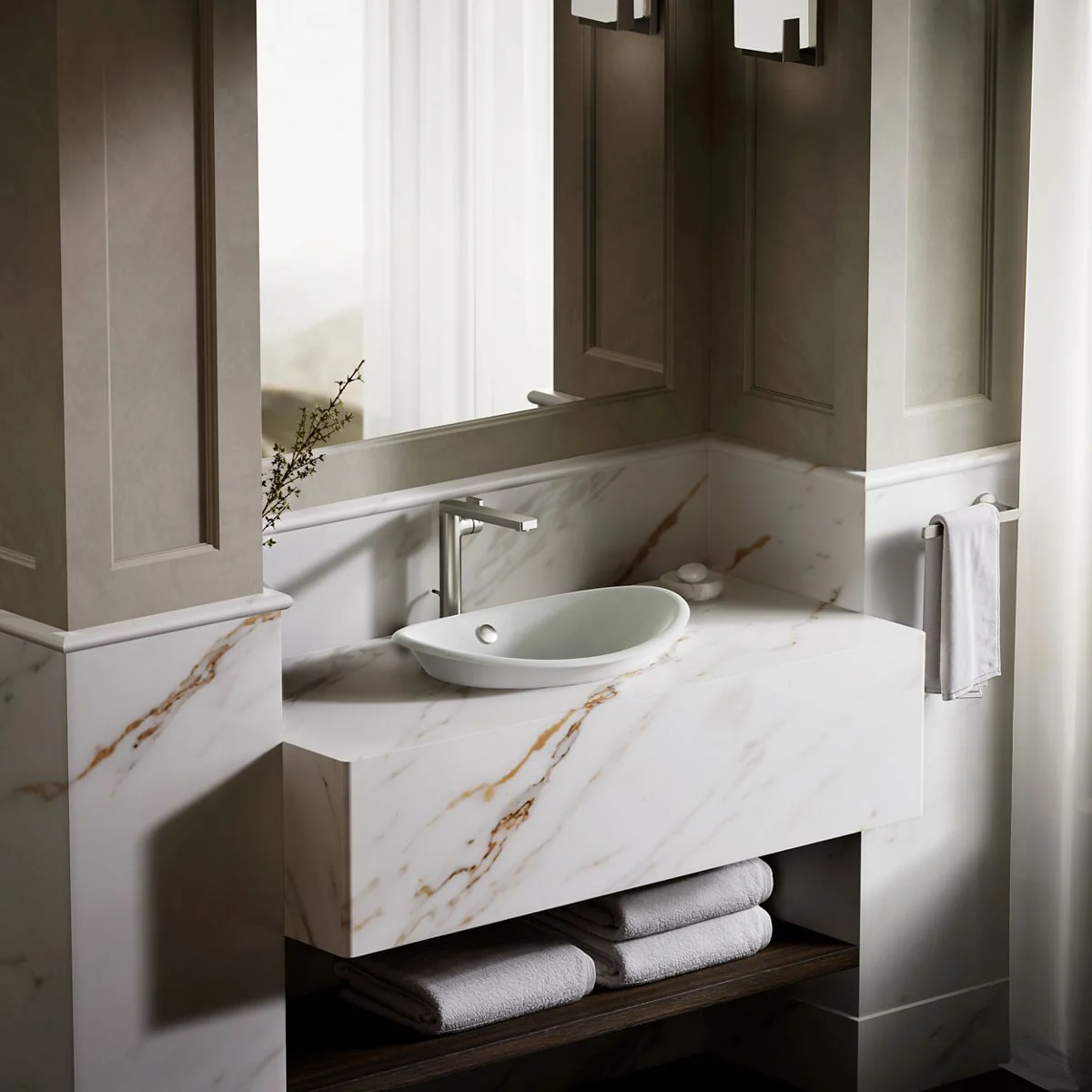 KOHLER K-5403-W Iron Plains 20-3/4" oval vessel bathroom sink - Image 6