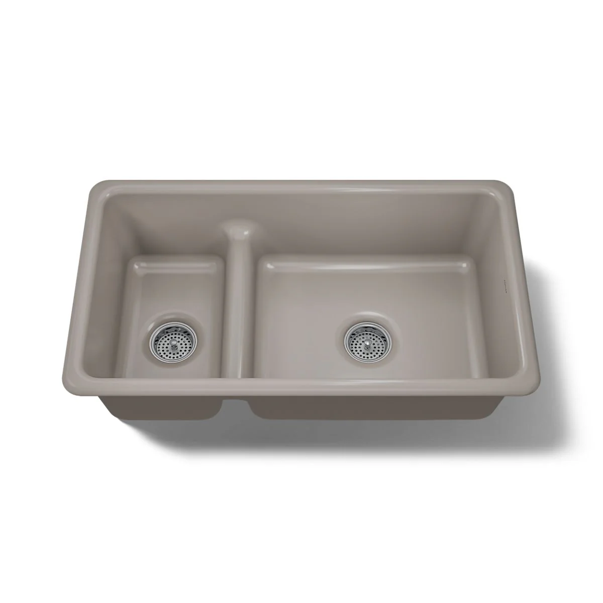 KOHLER K-6625 Iron/Tones Smart Divide 33" top-/undermount double-bowl kitchen sink - Image 61