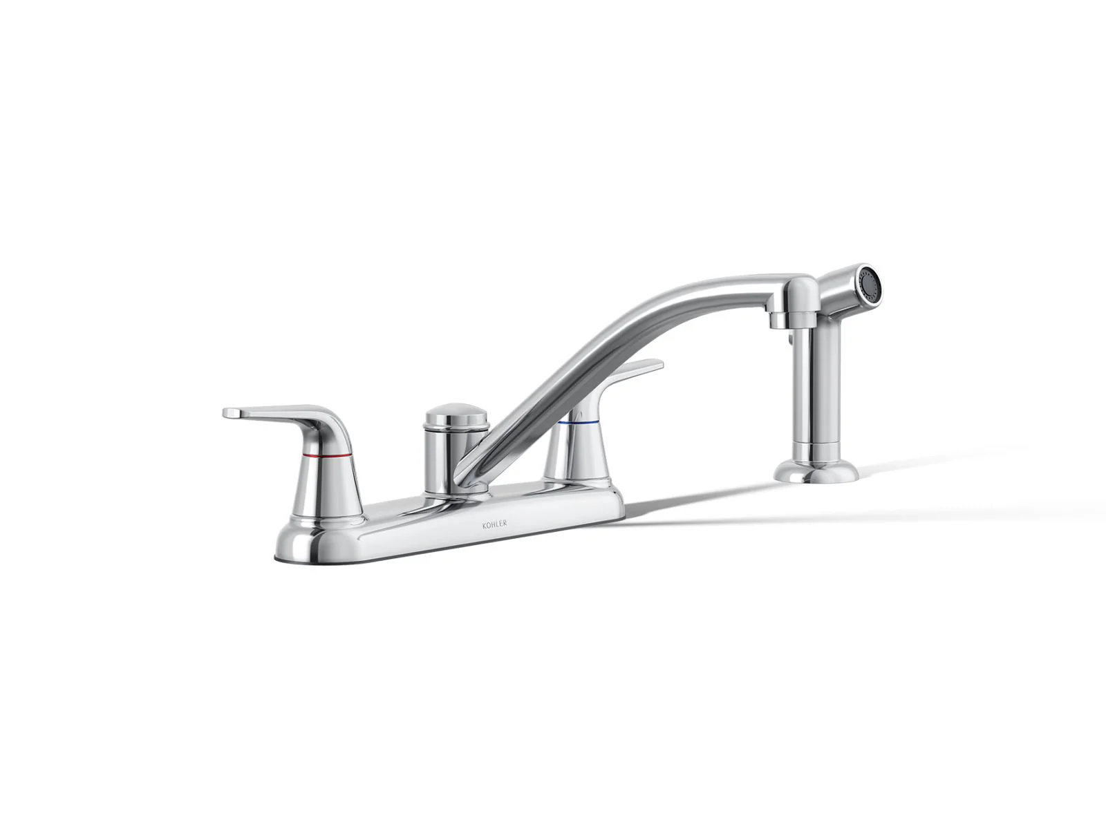 KOHLER K-30616 Jolt Two-handle kitchen sink faucet with side sprayer - Image 2