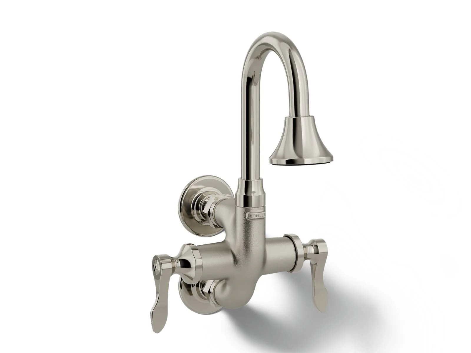 KOHLER K-730T70-4AJR Triton Bowe Cannock Wall-mount lavatory faucet, 1.2 gpm - Image 3