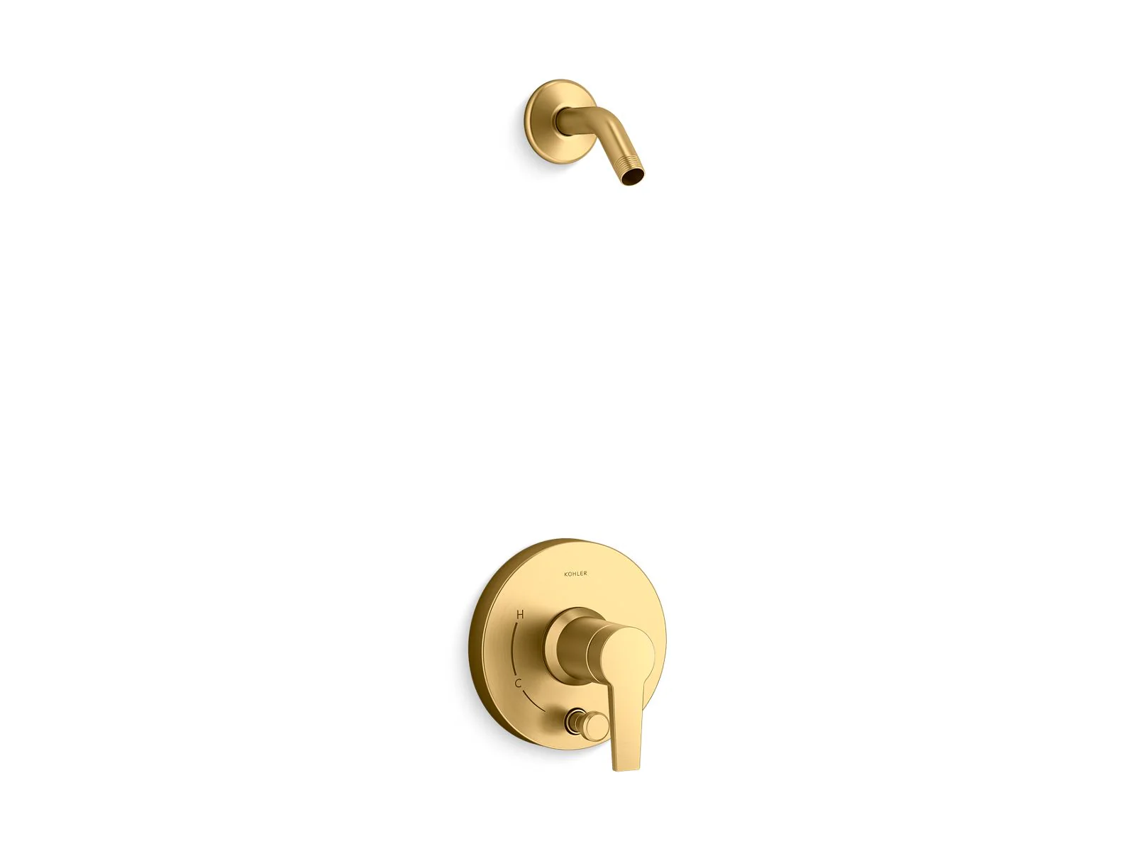 KOHLER K-T49989-4L Pitch Rite-Temp Shower trim kit with push-button diverter, without showerhead - Image 8