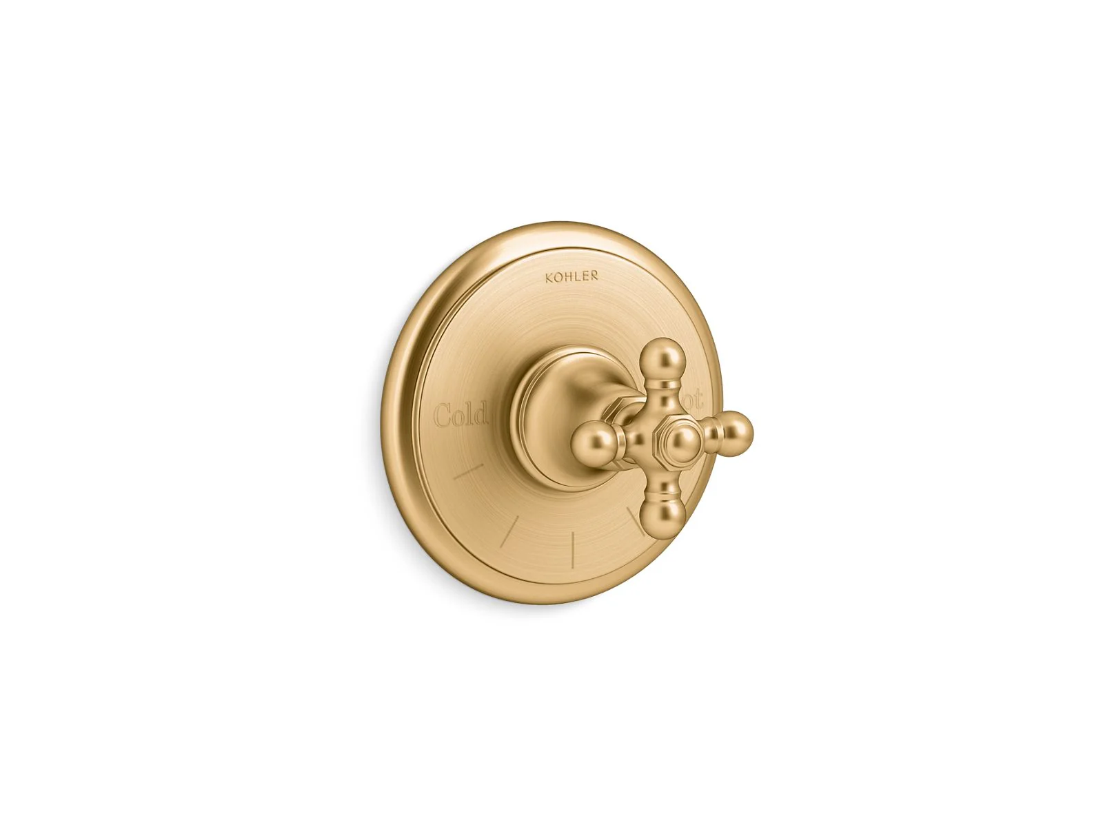 KOHLER K-T72769-3 Artifacts MasterShower temperature control valve trim with cross handle - Image 10