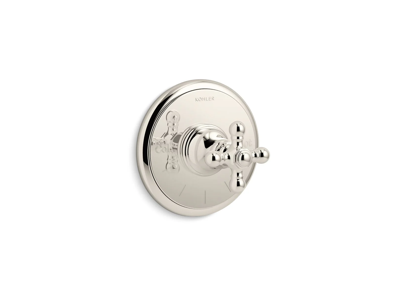 KOHLER K-T72769-3 Artifacts MasterShower temperature control valve trim with cross handle - Image 13