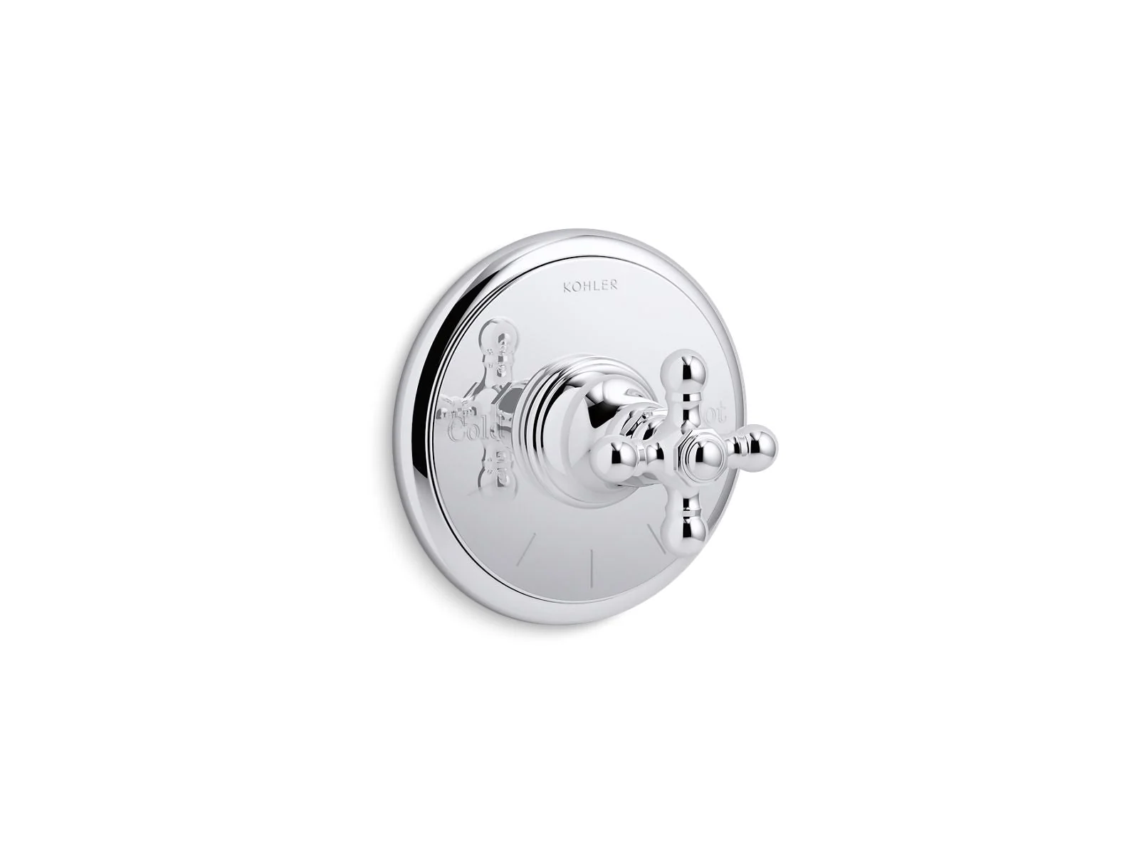 KOHLER K-T72769-3 Artifacts MasterShower temperature control valve trim with cross handle - Image 7