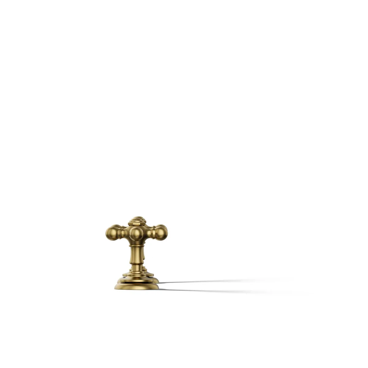 KOHLER K-T98071-3 Artifacts Deck-mount bath faucet handle trim with Cross design - Image 14