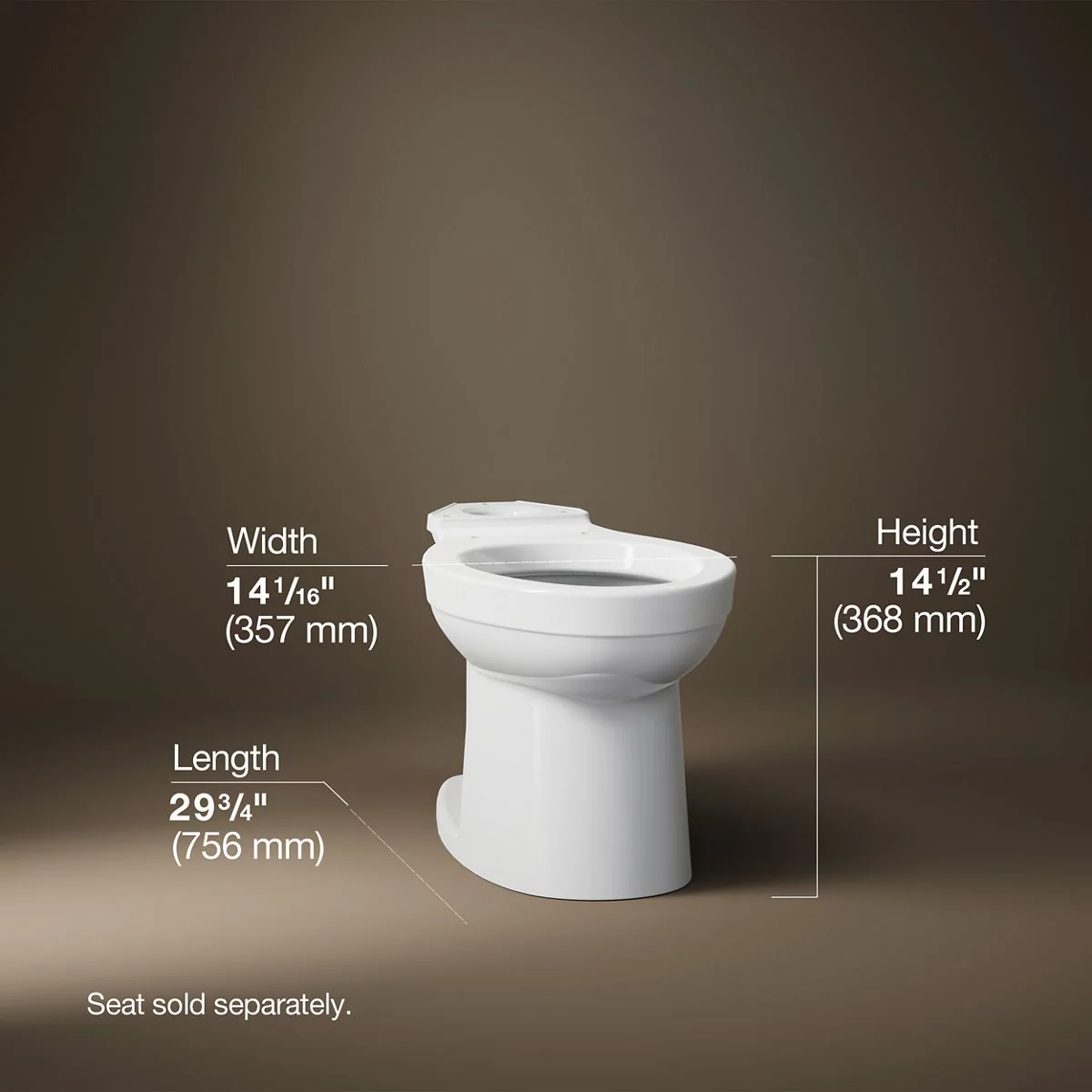 KOHLER K-25086 Kingston Elongated toilet bowl - Image 5