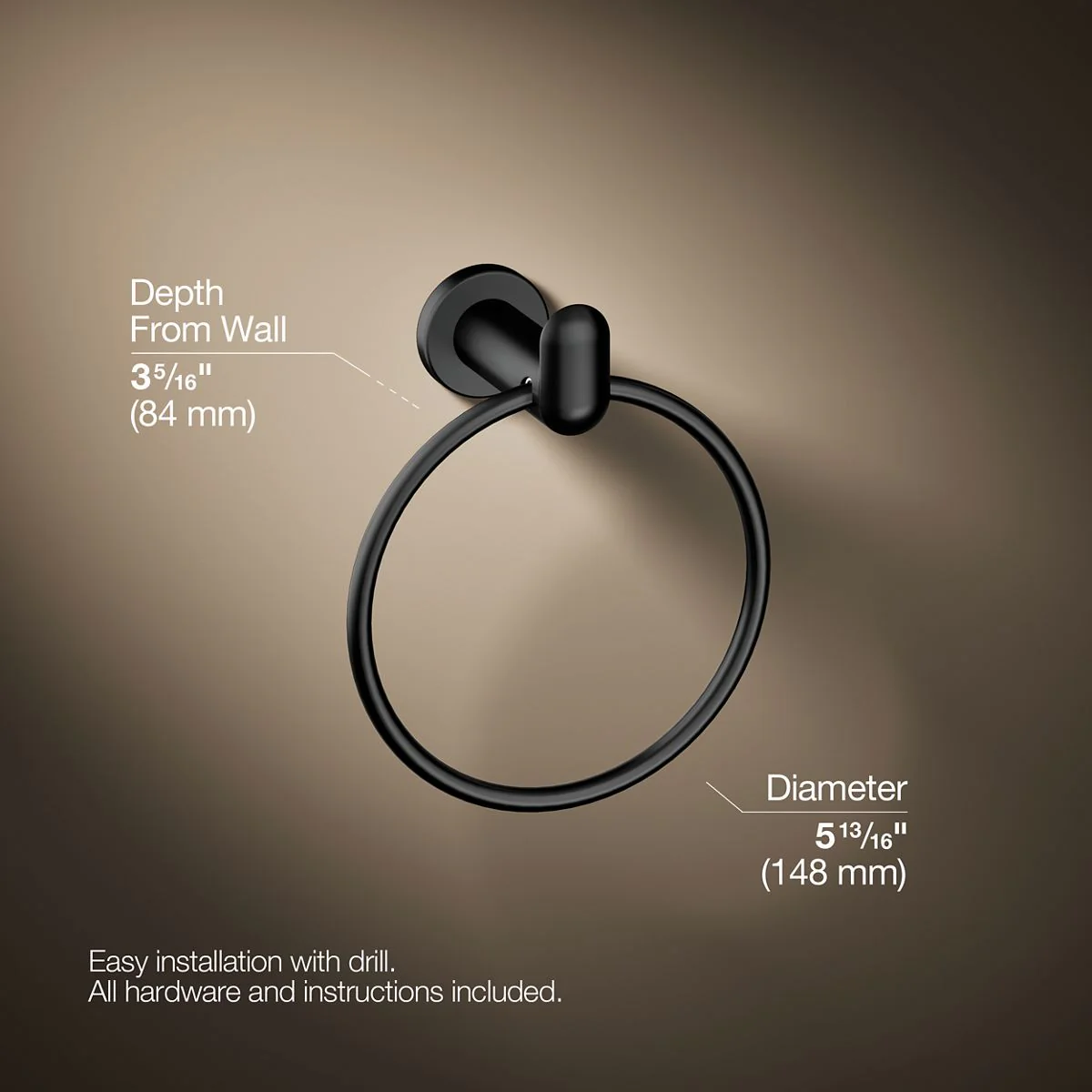 KOHLER K-97898 Kumin towel ring - Image 8
