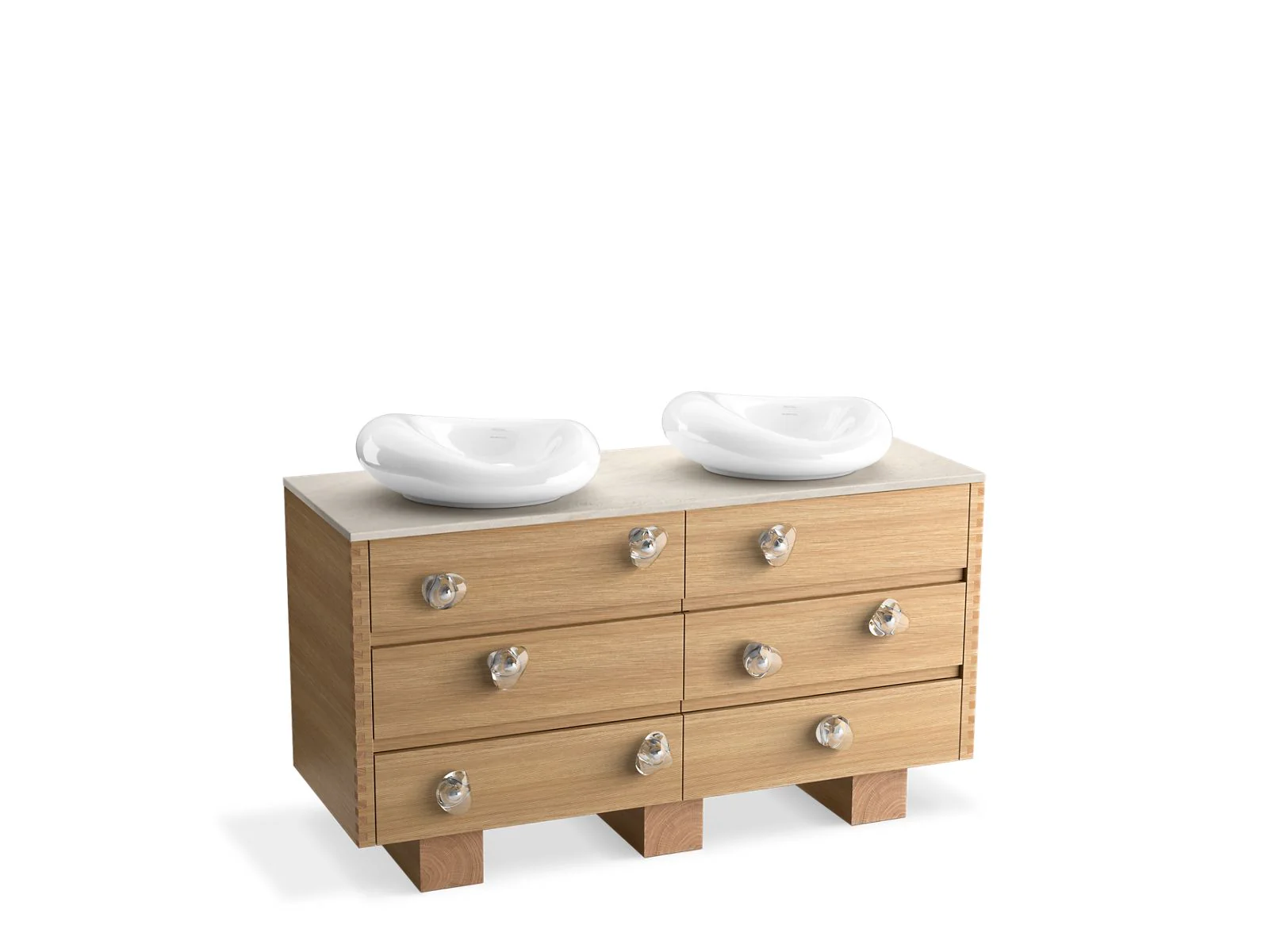 KOHLER Landshapes™ by Daniel Arsham 60" bathroom vanity cabinet - Image 3