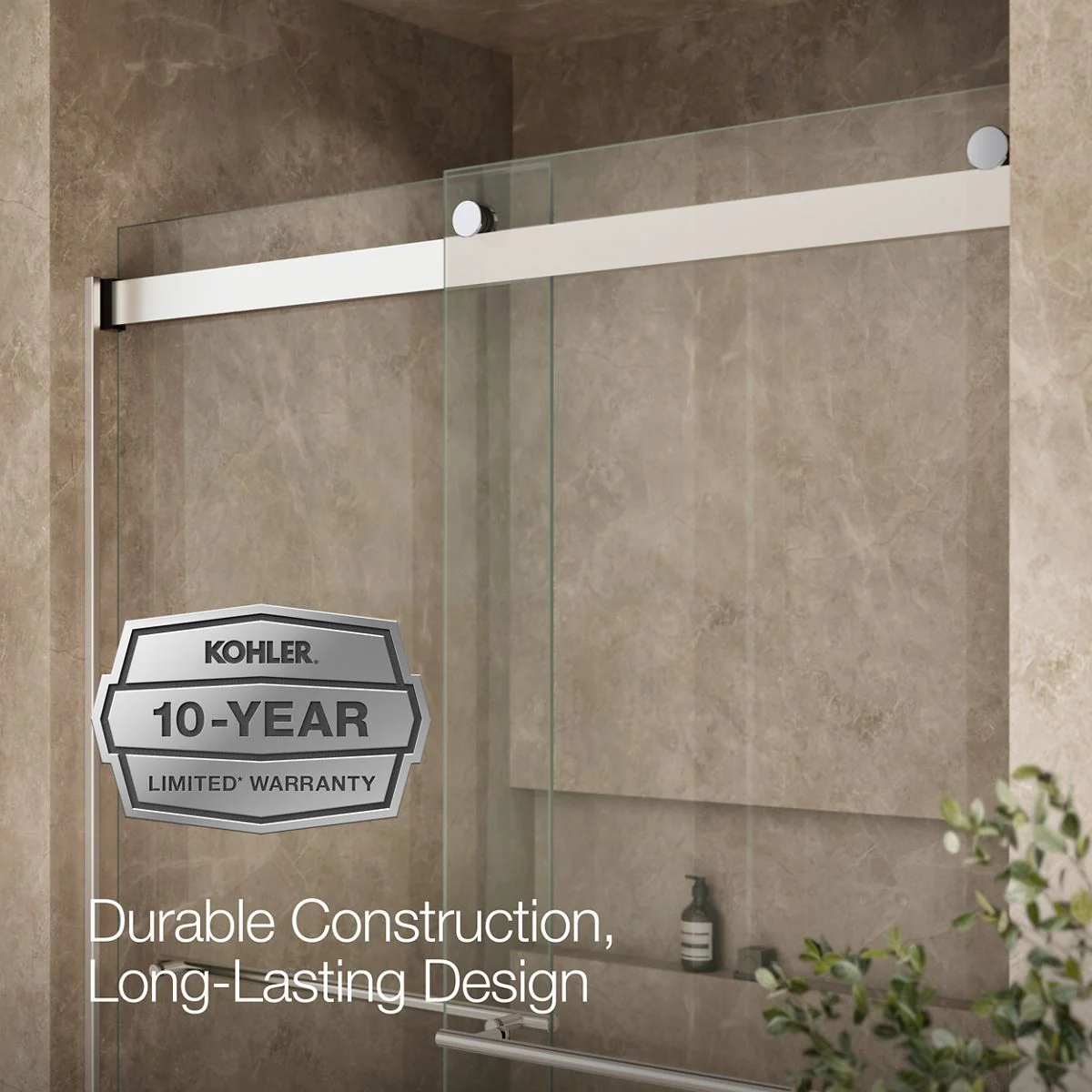KOHLER K-702430-L Levity Plus 81-5/8" H sliding shower door with 3/8"-thick glass - Image 24