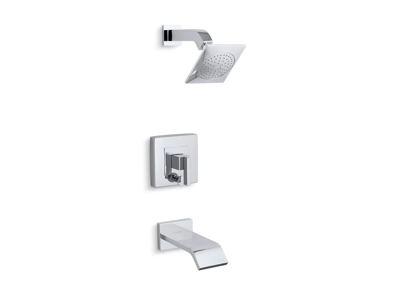 KOHLER Loure Rite-Temp bath and shower trim kit with push-button diverter, 2.5 gpm - Image 6