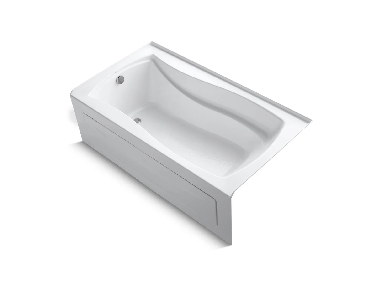 KOHLER K-1229-LAW Mariposa 66" x 36" alcove bath with Bask heated surface, left drain