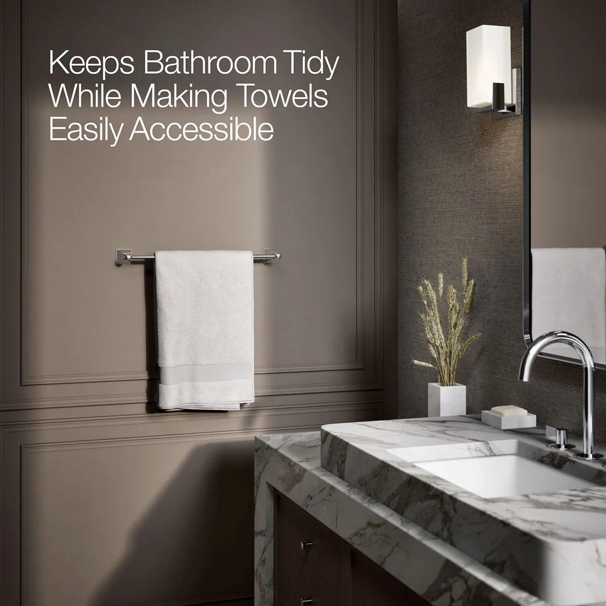 KOHLER K-485 Memoirs Stately 18" towel bar - Image 13
