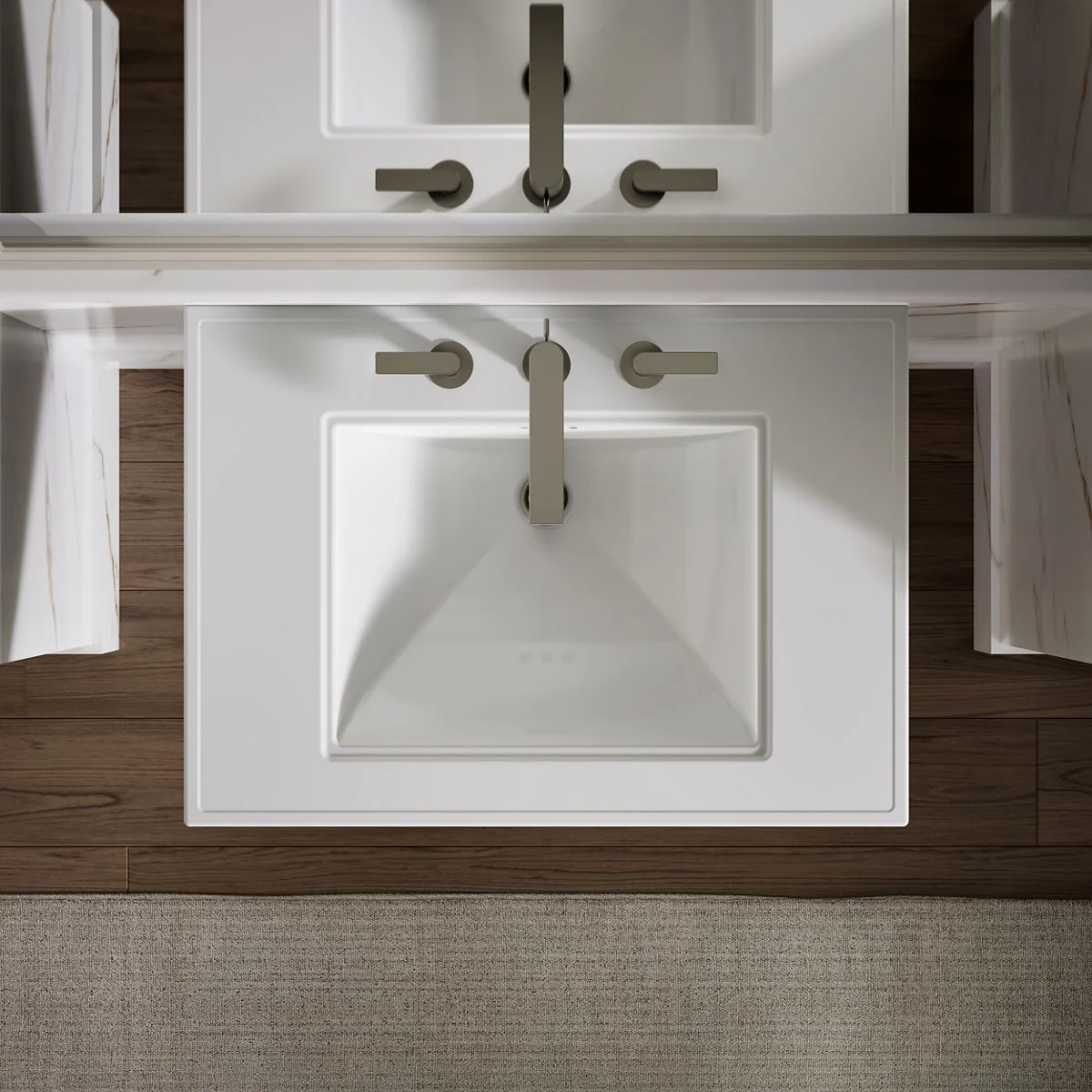 KOHLER K-2268-8 Memoirs Stately 30-3/4" rectangular pedestal bathroom sink - Image 13