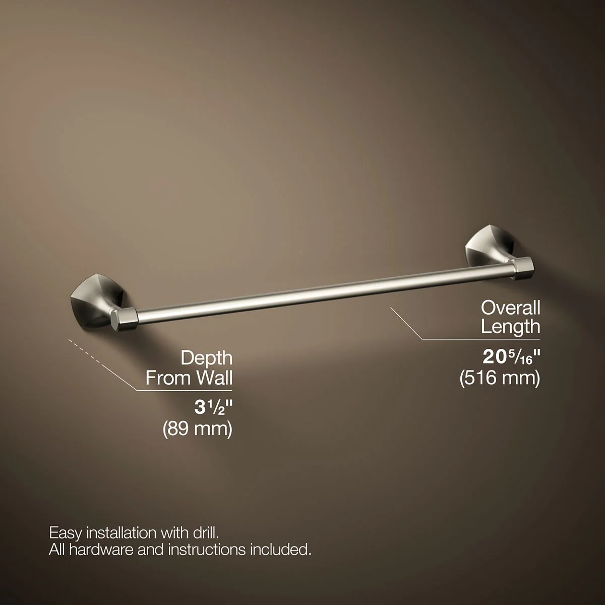 KOHLER K-27060 Occasion 18" towel bar - Image 39
