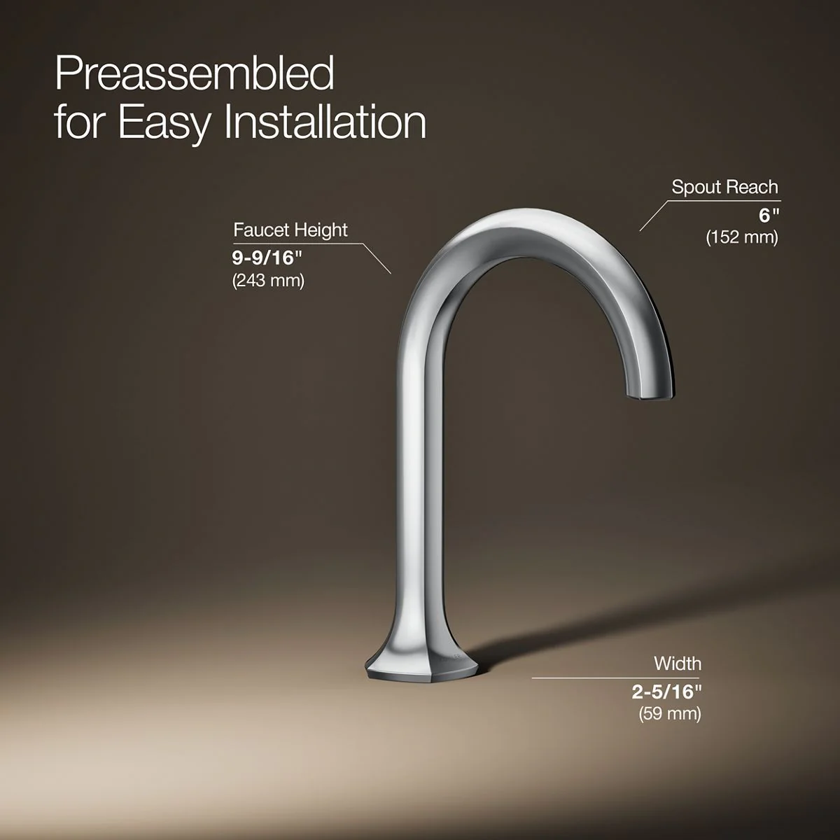 KOHLER K-27008-N Occasion Bathroom sink faucet spout with Cane design, 0.5 gpm - Image 43
