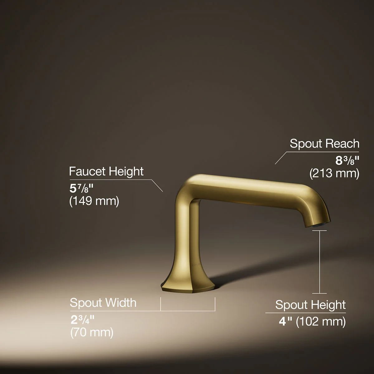 KOHLER K-27017 Occasion Deck-mount bath spout with Straight design - Image 11