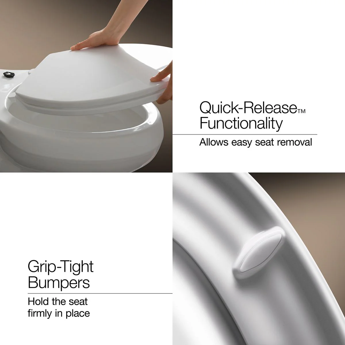 KOHLER K-10515 PureWarmth Heated round-front toilet seat - Image 8