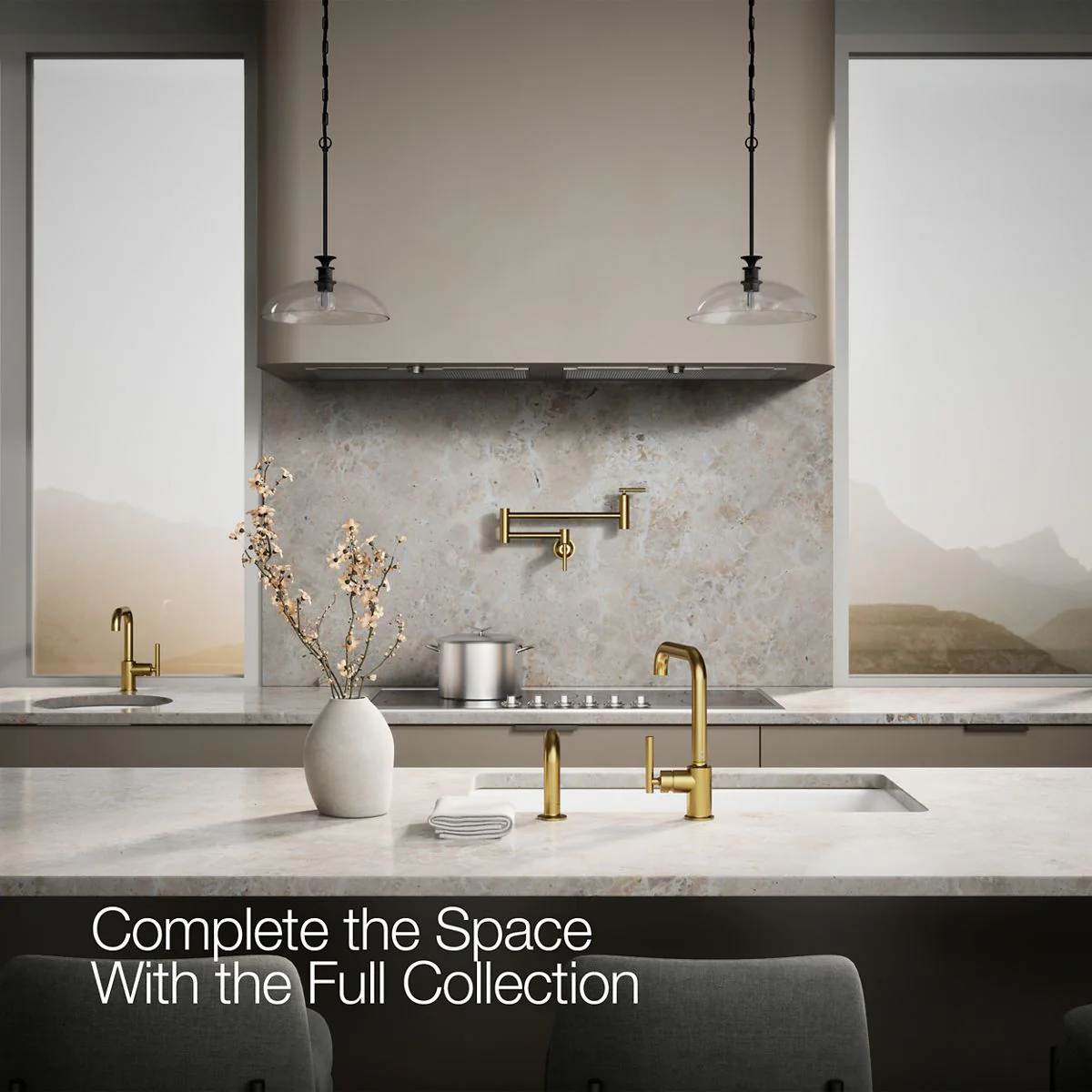 KOHLER K-7508 Purist Single-handle kitchen sink faucet with side sprayer - Image 10