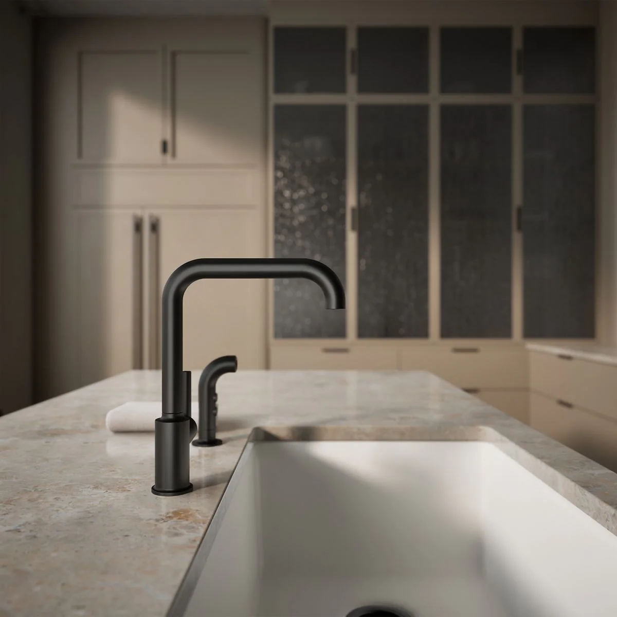 KOHLER K-7508 Purist Single-handle kitchen sink faucet with side sprayer - Image 21