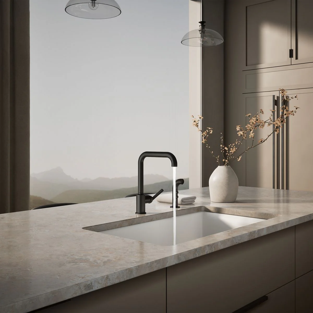 KOHLER K-7508 Purist Single-handle kitchen sink faucet with side sprayer - Image 22