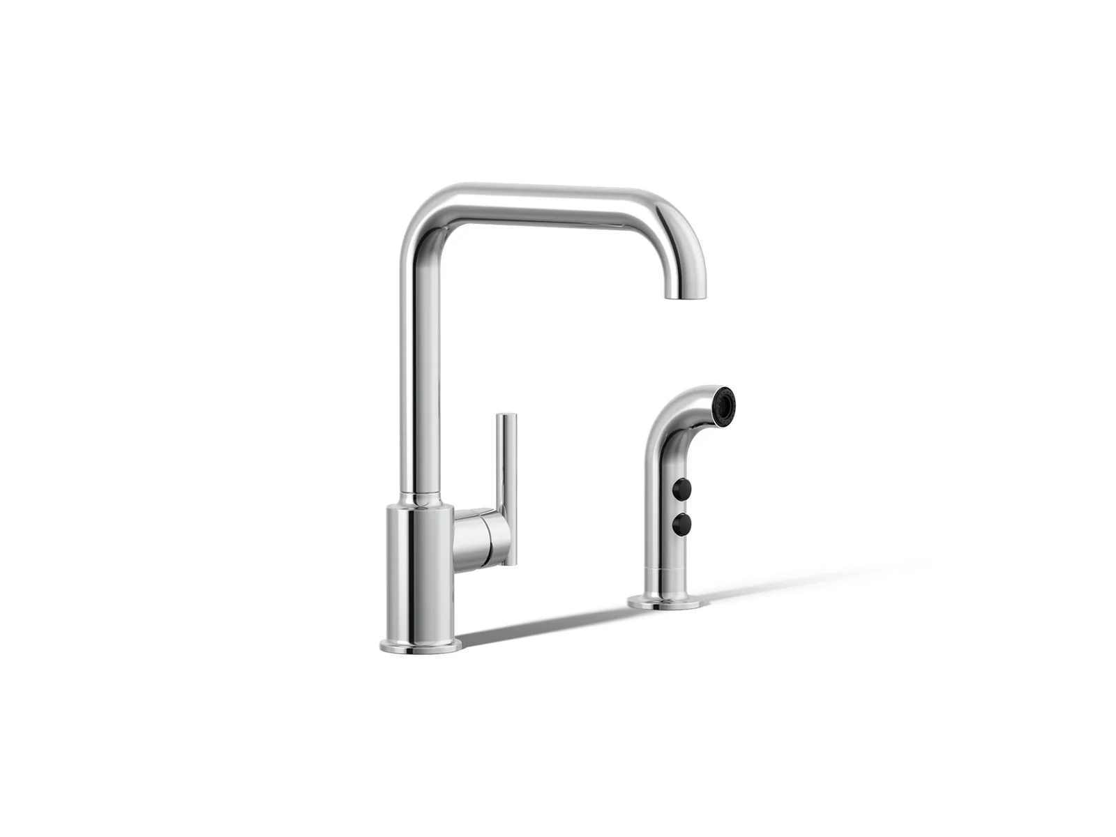KOHLER K-7508 Purist Single-handle kitchen sink faucet with side sprayer - Image 24